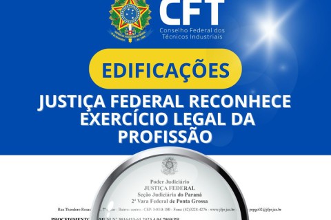 Justiça Federal reconhece exercício legal da profissão de técnico em ediificações