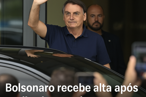 Bolsonaro deixa hospital após três semanas de internação em Brasília