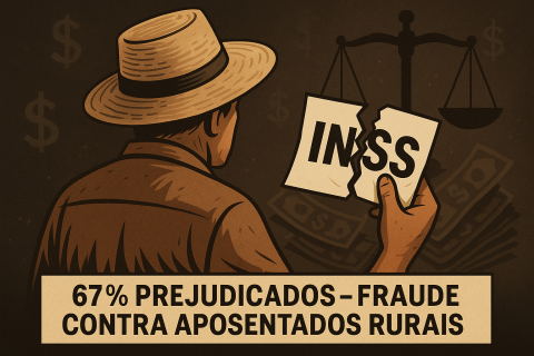 Fraude em sistema previdenciário atinge aposentados da zona rural: 67% das vítimas vivem no campo