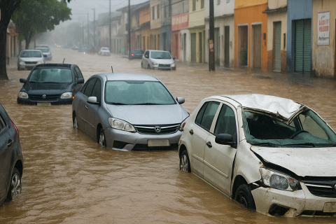 TEMPORAL DEVASTA SUL DA BAHIA E DEIXA CIDADES EM ALERTA POR ALAGAMENTOS E DESLIZAMENTOS
